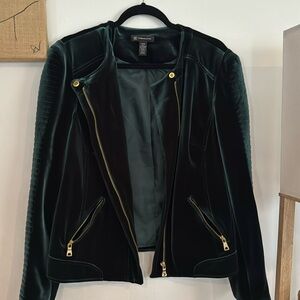 Green Velour Inc Motorcycle Jacket